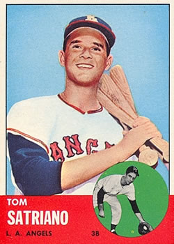 1963 Topps Baseball Cards      548     Tom Satriano RC